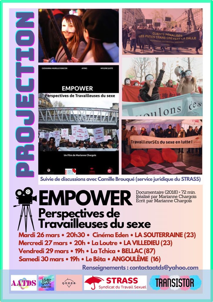 Affiche pour la projection du film empower